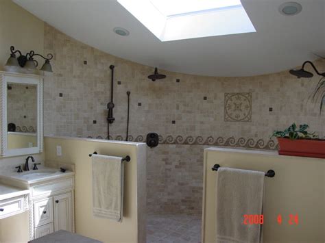 Browse inspirational photos of modern bathrooms. Open Shower Design - Traditional - Bathroom - other metro ...