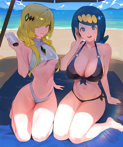 Lusamine And Lana S Mother Pokemon And More Drawn By Hood James X Danbooru