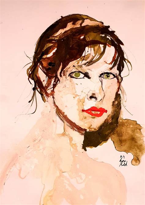 Milla Jovovich Painting By Ilian Savkov Saatchi Art