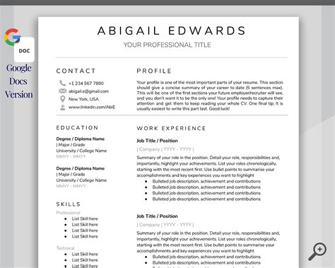 New CV Format Doc Định dạng mới nhất để thu hút nhà tuyển dụng Click