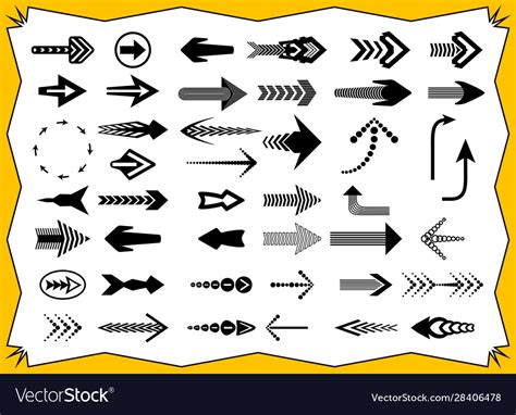 Arrows Different Types Icons Business Infographics