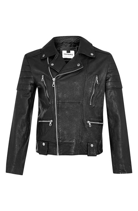Topman Leather Biker Jacket Nordstrom Leather Biker Jacket Jackets
