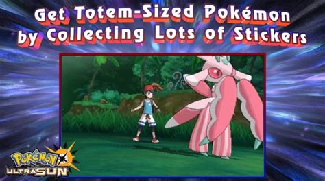 Pokemon Ultra Sun And Moon How To Get Totem Pokemon All 100 Sticker