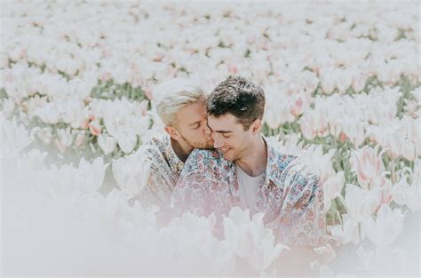 Download Gay Men Among Flowers Wallpaper