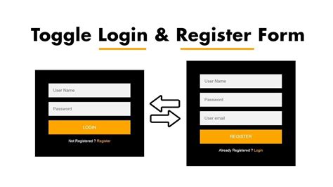 How To Make Login And Registration Form Using Html And Css With Toggle