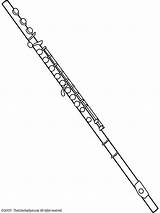 Flute Draw Drawing Instruments Coloring Tattoo Easy Drawings Music Clip Musical Pages Printable sketch template