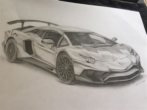 Lamborghini Drawing Skill