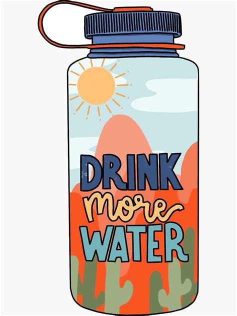 Hydration Station Sticker For Sale By Madelinewalent Redbubble