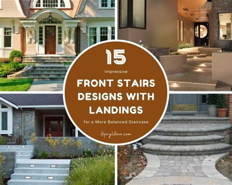 15 Impressive Front Stairs Designs With Landings For A More Balanced