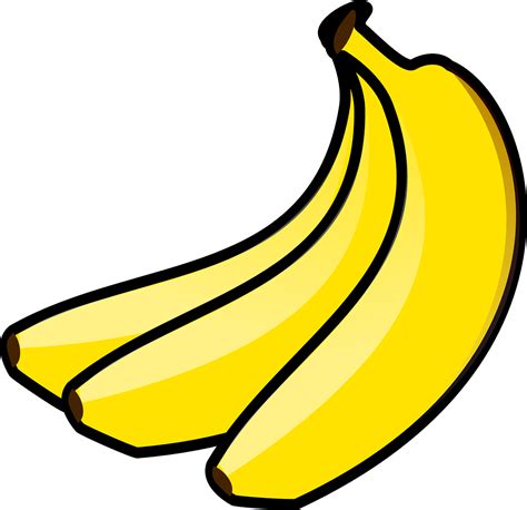Banaanit Ruokaa Hedelmiä Ilmainen Vektorigrafiikka Pixabayssa