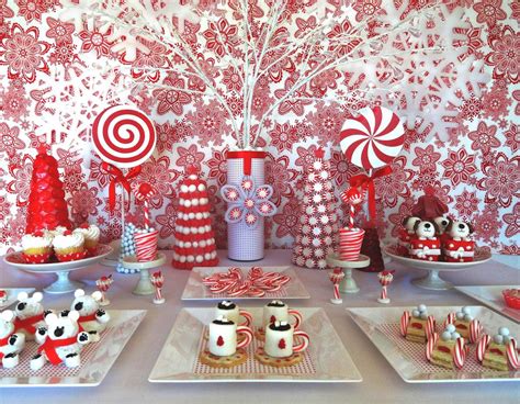 Red And White Christmasholiday Party Ideas Photo 1 Of 26 Catch My Party