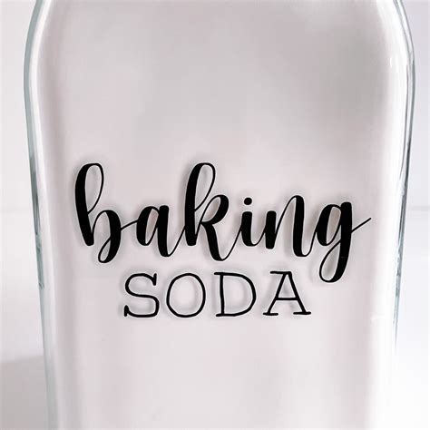 Baking Soda Jar Label Young Living Essential Oil Diy Baking Etsy