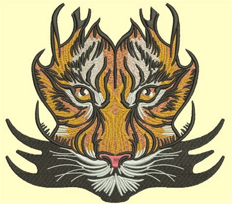 Tiger Machine Embroidery Design Tested Etsy