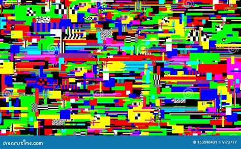 Glitch Effect Background Pixel Noise Error Design Damaged Screen