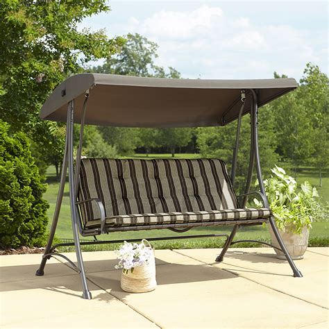 garden oasis 3 seat swing with canopy