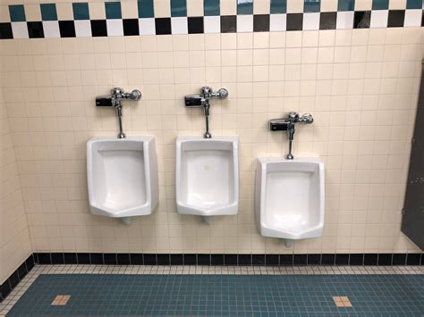 Theres So Much Wall But These Urinals Are Bunched Together Without