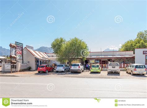 Shopping Centre With Restaurant And Winery In Ladismith Editorial Image