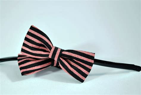 Pink Black Bow Tie Ribbon Bow Jewelry Hair Styling Bow Tie Tie