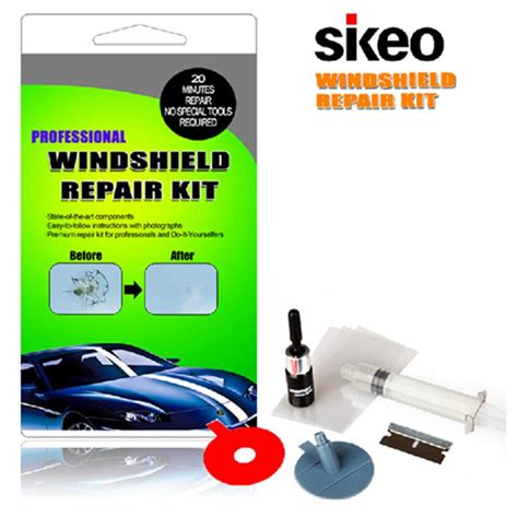 Use the razor blade to carefully press the resin toward the edges of the film. DIY Car Windshield Repair Kit Auto Glass Windscreen repair ...