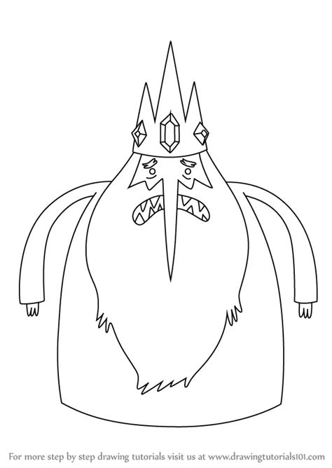 How To Draw Ice King From Adventure Time Adventure Time Step By Step