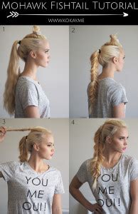 All you need is a long hair and, of course, patience to braid your hair. Mohawk Fishtail Braid Tutorial | Kirsten Zellers | A DIY ...