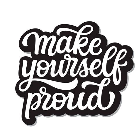 Make Yourself Proud Stock Vector Illustration Of Card 174547241