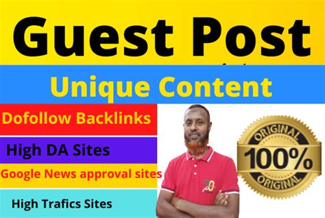 I Will Do 10 Guest Posts Do Follow Backlinks On High Da Sites For 5