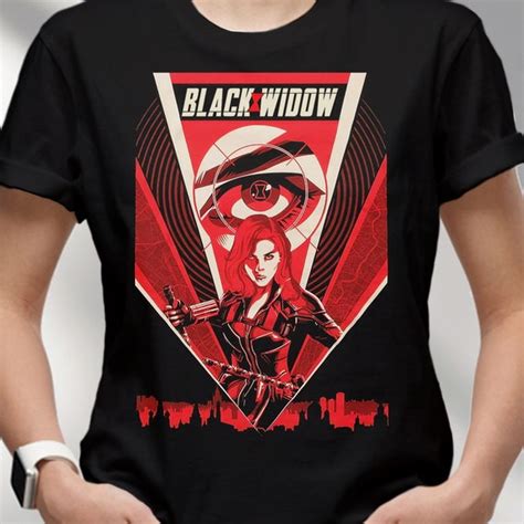 Black Widow Shirt Black Widow Tee Marvel Comics Superheroes Etsy