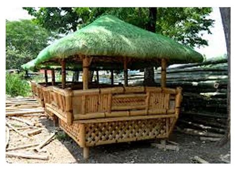 Nipa Hut Design In The Philippines Cebu Image Bamboo