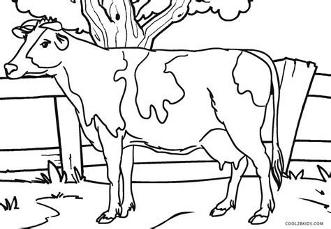 A cow that is sticking its tongue out. Free Printable Cow Coloring Pages For Kids | Cool2bKids