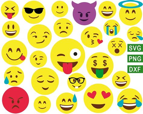 Emoji Faces Svg Files Cricut