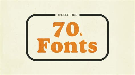70s Fonts That Are Still Instantly Recognizable