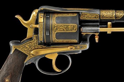 Lock Stock And History — Ornate Gold Inlaid Austrian Gasser Revolver