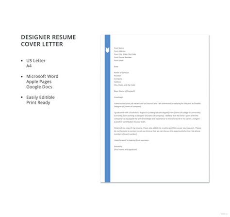 cover letter format   word  documents