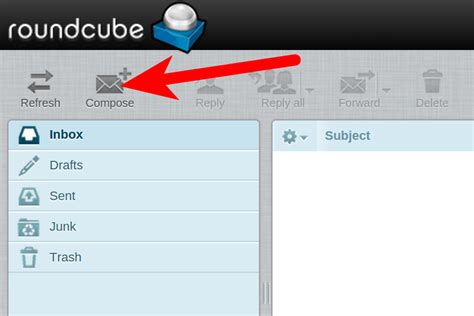 How To Compose An Email In Roundcube 1 Grid Knowledge Base