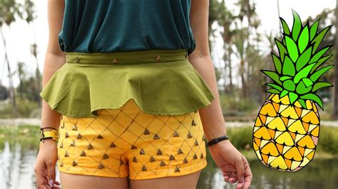 Pineapple Peplum Shorts ♥ Diy Youtube