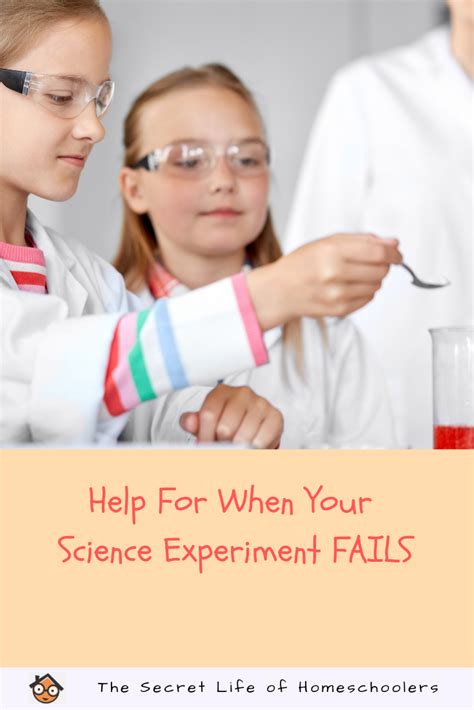 Help For When Your Science Experiment Fails