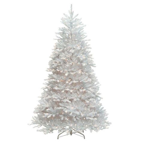 75 Dunhill Fir White Hinged Tree With 750 Clear Lights In 2022 Fir
