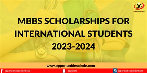 Mbbs Scholarships For International Students 2023 2024 Opportunities