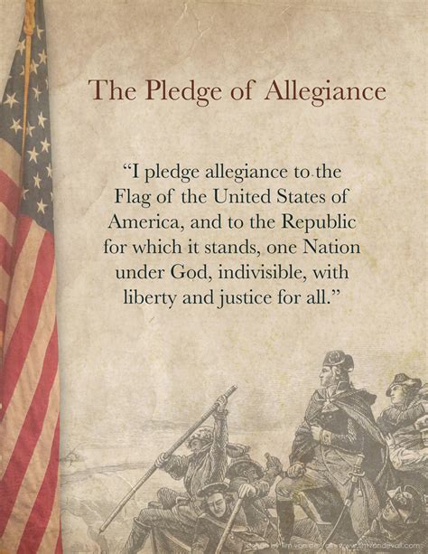 Pledge Of Allegiance Words Printable Tims Printables