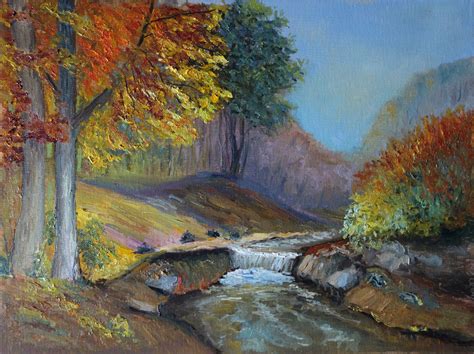Vermont Fall Foliage Oil Painting Original Art Birch Aspen Etsy