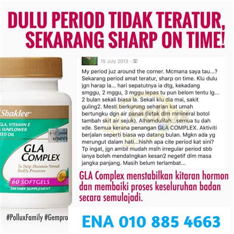 Alhamdulillah paun nimma berjaya hamil setelah makan gla baru sebulan.puan. Vitamin Sihat Semulajadi: Kebaikan Dan Manfaat GLA Complex ...