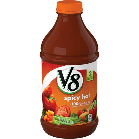 V8 Spicy Hot 100 Vegetable Juice 46 Oz Bottle