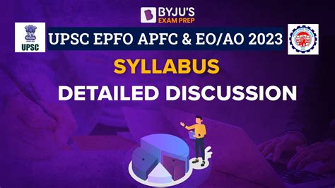 Upsc Epfo Syllabus And Exam Pattern Epfo Apfc Eo Ao Syllabus Comparison I Epfo