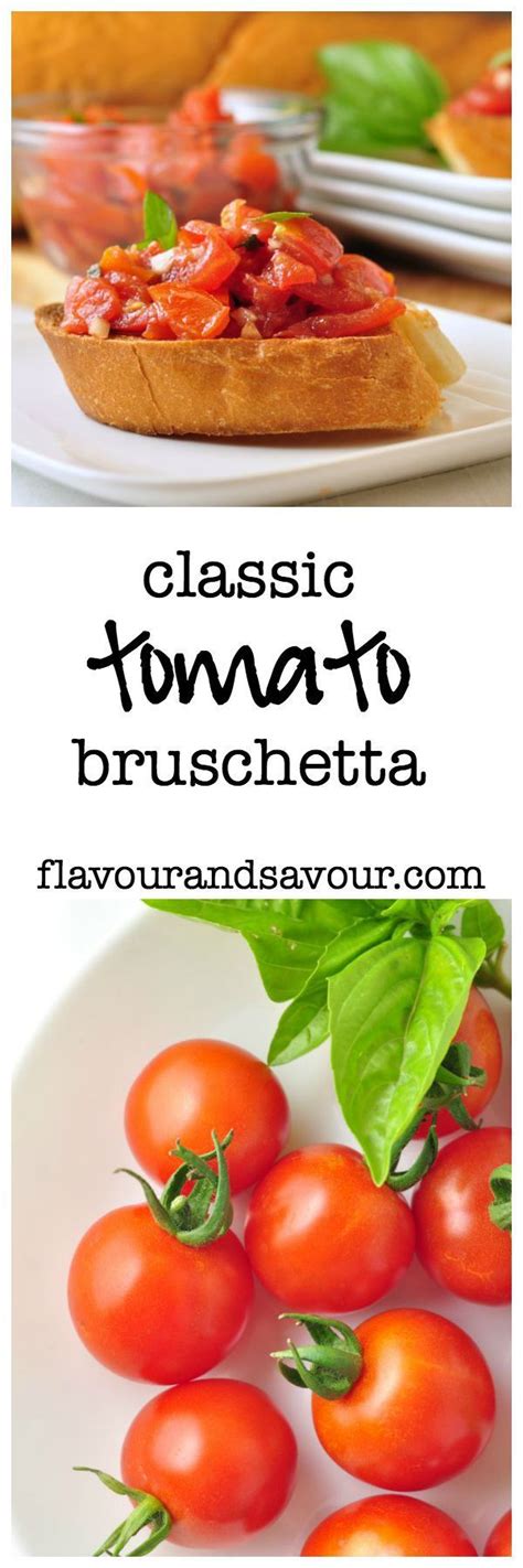 Quick Classic Tomato Bruschetta Recipe Appetizer