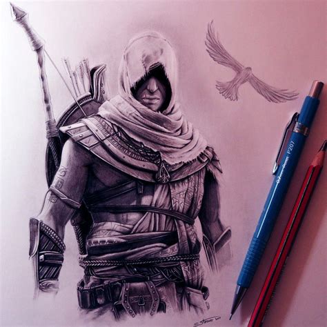 Assassins Creed Origins Drawing By Lethalchris Assassins Creed