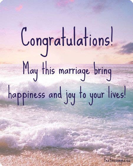 Congratulations Card For Marriage With Waves And Sky In The Backgroung Saying Congratulations