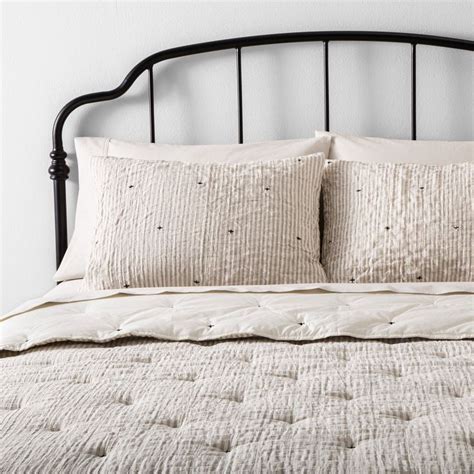 Joanna gaines is a designer whose mission is to empower her followers to create beautiful. Comforter Set - Simple Stripe with Stitch Embroidery Twin ...