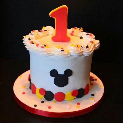 Mickey Mouse Smash Cake Smash Cake First Birthday Mickey Mouse Smash