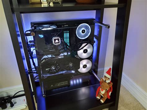 New Floating Thermaltake Core P3 Build Ft Elf On The Shelf